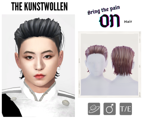 thekunstwollen:Hello guys!  I made this hair some time ago and totally forgot to share it. It&r