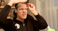 cinema-phantom:  Getting into make-up as The Phantom 