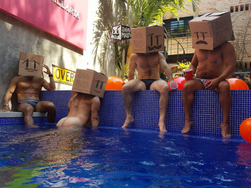 The water was cold, the guys not./Puerto Vallarta, Mexico.