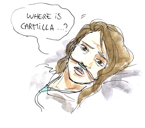 toodrunktofindaurl:Laura couldn’t handle Carmilla’s death. They always knew one of them would outliv