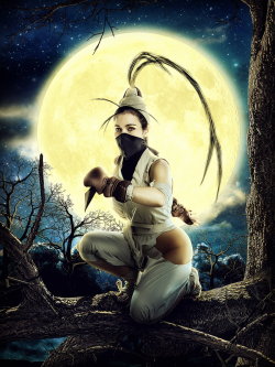 thecyberwolf:  IBUKI - Street Fighter Cosplay by Carolina Angulo Deviant Art - Website - Facebook Photo and Photomanipulation by RAMON CABRERA  Great looking cosplay