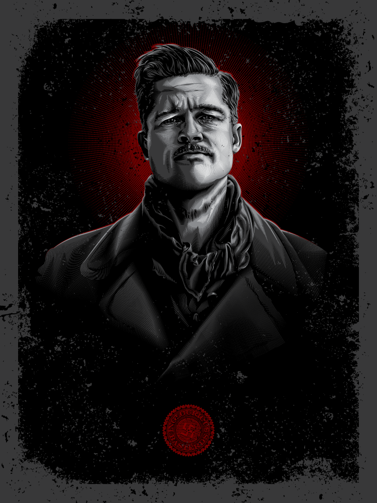 xombiedirge:  Tarantino Tintypes by Tracie Ching / Twitter 18” X 24” S/N