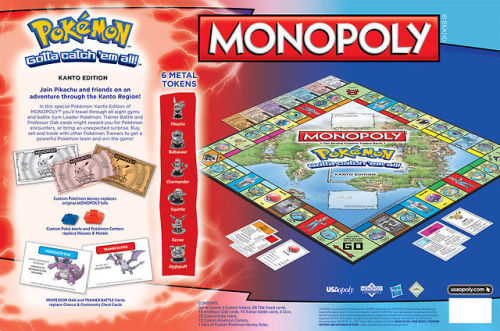 pokemon-global-academy:  Monopoly: Pokemon Kanto Edition   Release Date: 8/30/2014 (฼.99)   