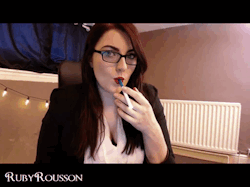 rubyrousson:  Red Lips, and Smoke. These clips and more available on Clips4Sale. 