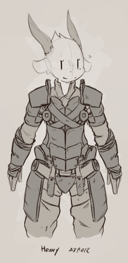foreling:  Took some time explaining how her armor works.The entire thing weighs