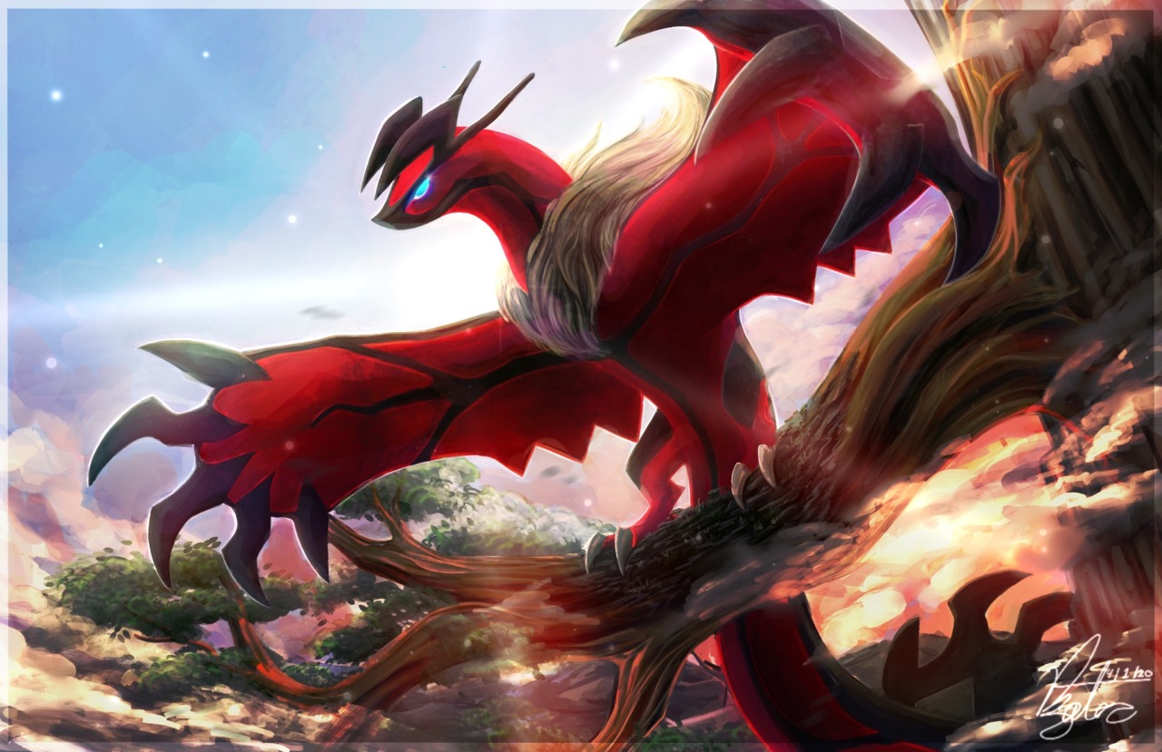 Someday Use My Blood To Paint The Trees — Here's a I did awhile ago of Yveltal, it's...