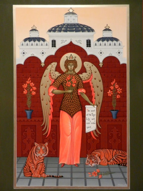 barnsburntdownnow:Saint Tiger LilyOlga Volchkova, 2013Acrylic on panel