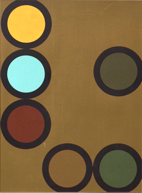 spacecamp1:Kenneth Licht, Geometric Painting, 1960-1979, Acrylic on canvas, 16 × 12 