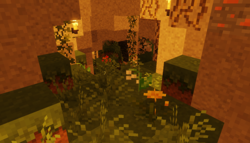 reflektive-craft: Bamboo Jungle Mine in the @yancakemc server! Never thought I’d run into a world ge