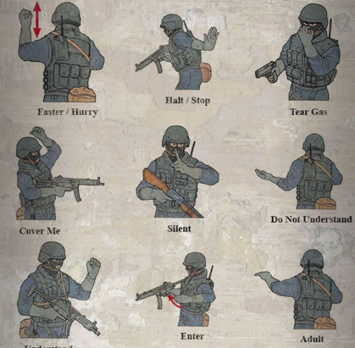 feiyueloplainshoes:  Tactical Hand Signals, always good to know.Feiyue Lo and Feiyue Plain, as super light and comfortable shoes on: http://www.icnbuys.com/feiyue-shoes.Reblog it, I’ll Instant Follow back.