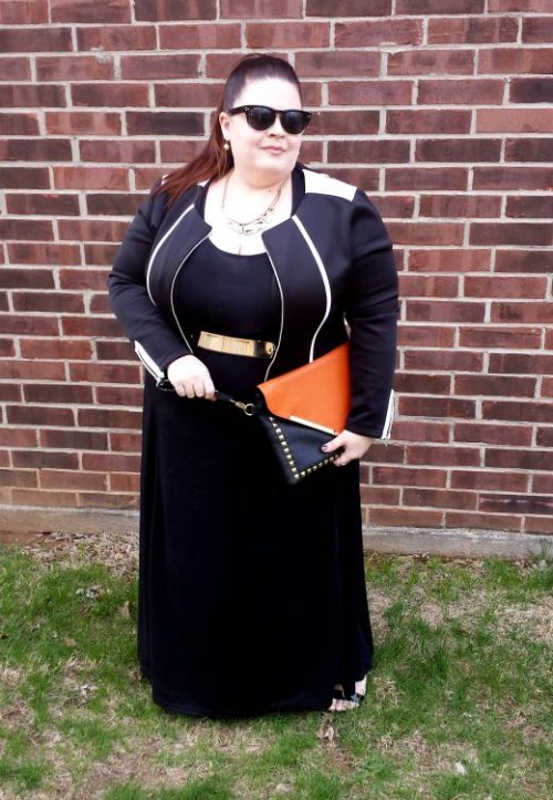 dharmainitiativeswan:  thestylesupreme:  OOTD: Dress: c/o Jessica London  Jacket, Necklace, Bel