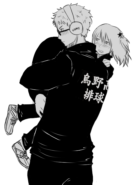 tabrisart: I love them two. Tsukishima being all protective of Yachi.Romantic or not, tsukiyachis ar