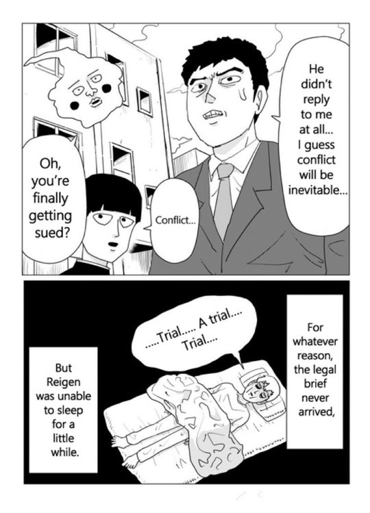 katyatalks:Mob Psycho 100 NEW Omake (2022/10/19) - ENGThe new omake posted by ONE (aka ‘Serizawa continues to be the backbone of Spirits & Such’) on 2022/10/19 is now translated and typeset - the latter done by @ac_animatedcat over on Twitter.