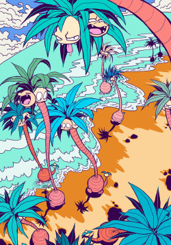 kazeesnep:  I hope all of you got to catch some Alolan Exeggutor in Pokémon GO this weekend 🌴