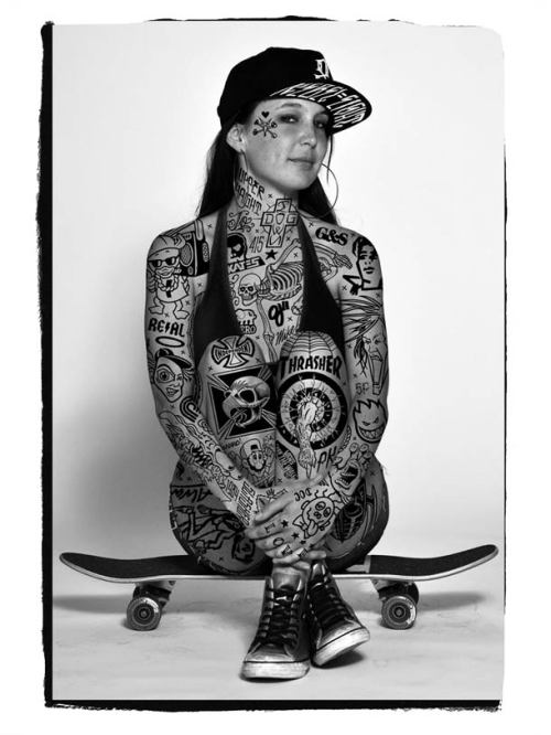 tattooed girl