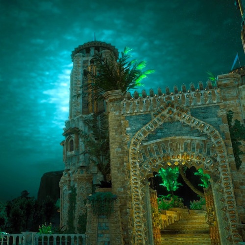Palace of the Sun under the Moonlight