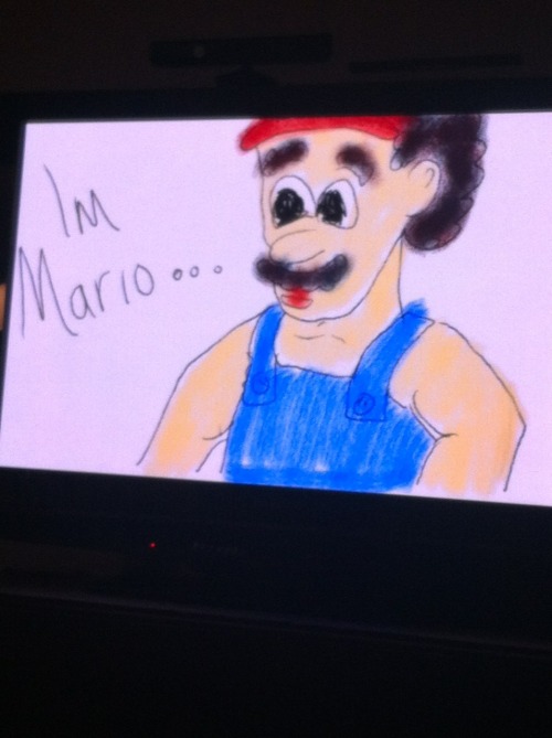 tigerstar:  my mom drew mario and then laughed so hard she cried