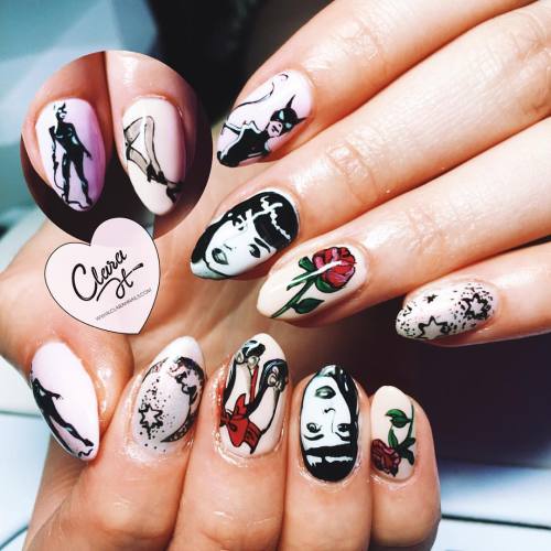 A Pinup girl&rsquo;s nail fantasy come true complete with Miss Betty Page and an appearance by C