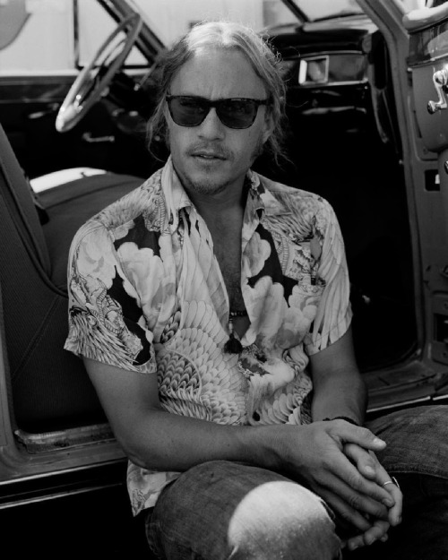 Heath Ledger Photographed by Kurt Markus as Skip Engblom for “Lords of Dogtown” in Venice Beach, Los