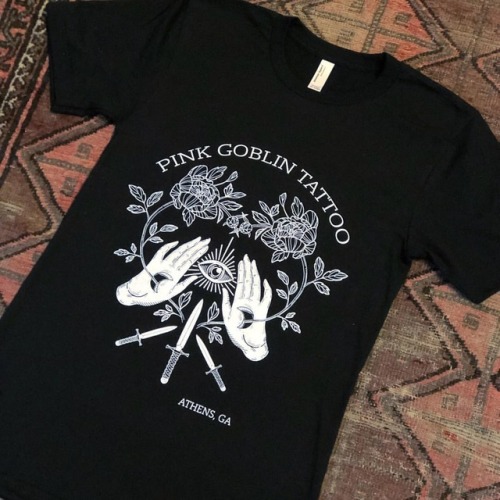 New shirts in! XS S M L XL XXL $20 $25 shipped anywhere in US of A! Please email pinkgoblintattoo@gm