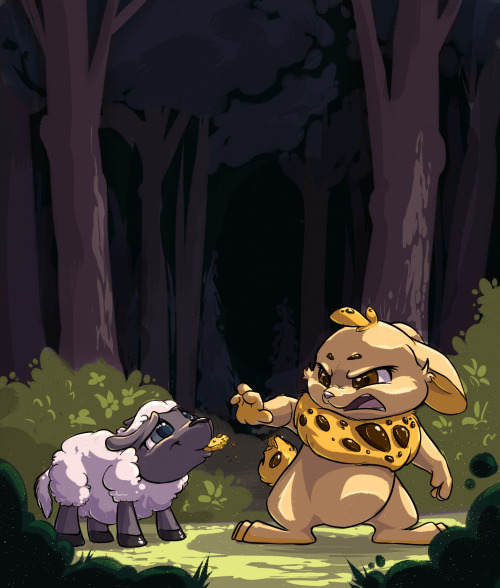 Moooooooooore Neopets! This is my Cybunny and her Baabaa. The Cybunny is &ldquo;biscuit&rdquo; color