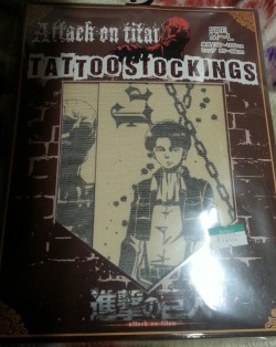 Shikarius:  Next Up On The List Of Ridiculous Merchandise… Levi Tattoo Stockings.