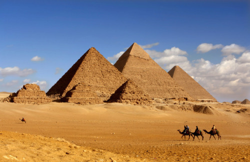 Pyramid complex of Giza Necropolis (Cairo, Egypt)