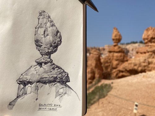 some plein air sketches from Bryce Canyon at the end of last year that I inexplicably did not post!!