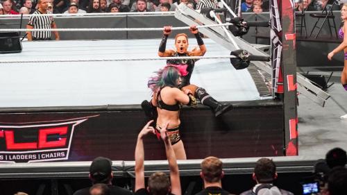 womenofwwesource:WWE TLC 2019: The Kabuki Warriors vs. Becky Lynch &amp; Charlotte Flair –