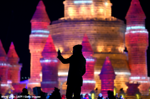 The Harbin International Snow and Ice Festival, famous for its spectacular sculptures and giant repl