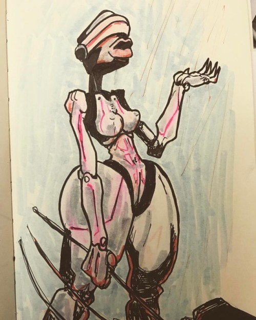 #fembot #drawing #illustration #robot