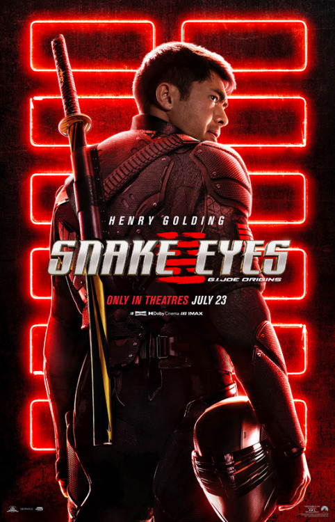 Official poster for Snake Eyes: G.I. Joe Origins (2021), dir. Robert Schwentke