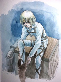 ermioney:@dirtylevi thank you for confirmation. So it’s Armin wearing the boot in the SNK season 2 opening. I’m so happy now. So I do what the animators didn’t do.