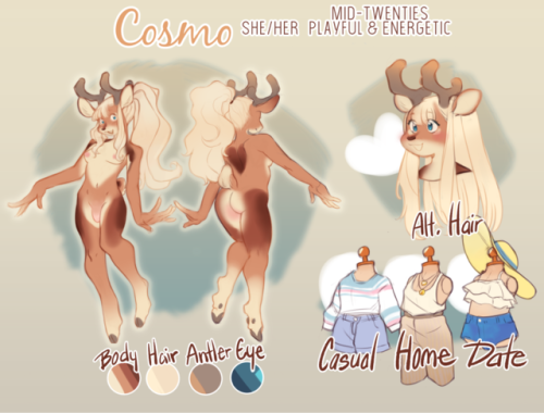 Been obsessed with my character Cosmo lately so I did a nice fancy ref for her!!  