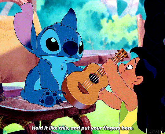 Her love could hold up the world. — cute stitch gifs for @liliesforedith
