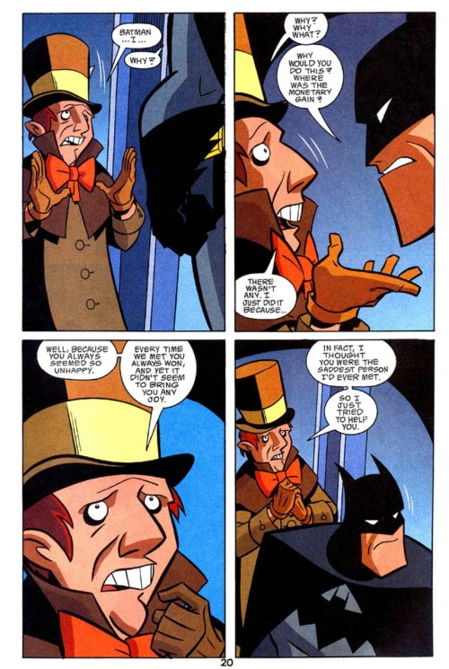 moonriver130:sirianhewig:Batman Gotham Adventures #37This shit is why Batman’s stories are (mo