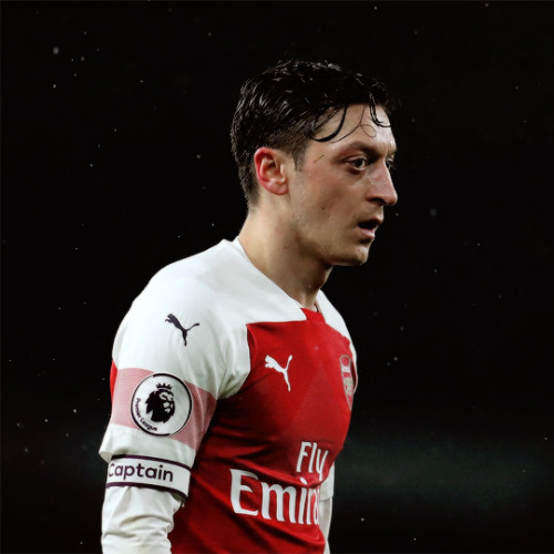 Mesut Ozil of Arsenal during the Premier League match between Arsenal FC and Cardiff City at Emirate