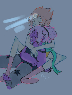 thekezziekez:  sleepy pearlmethysts 