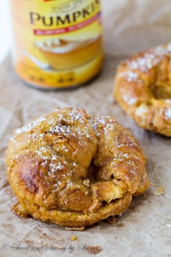 foodiebliss:  Pumpkin CroissantsSource: Sweet And Savory By Shinee  Gather around the cauldron,Sit for a spell and,Come get your autumn and Halloween fix   