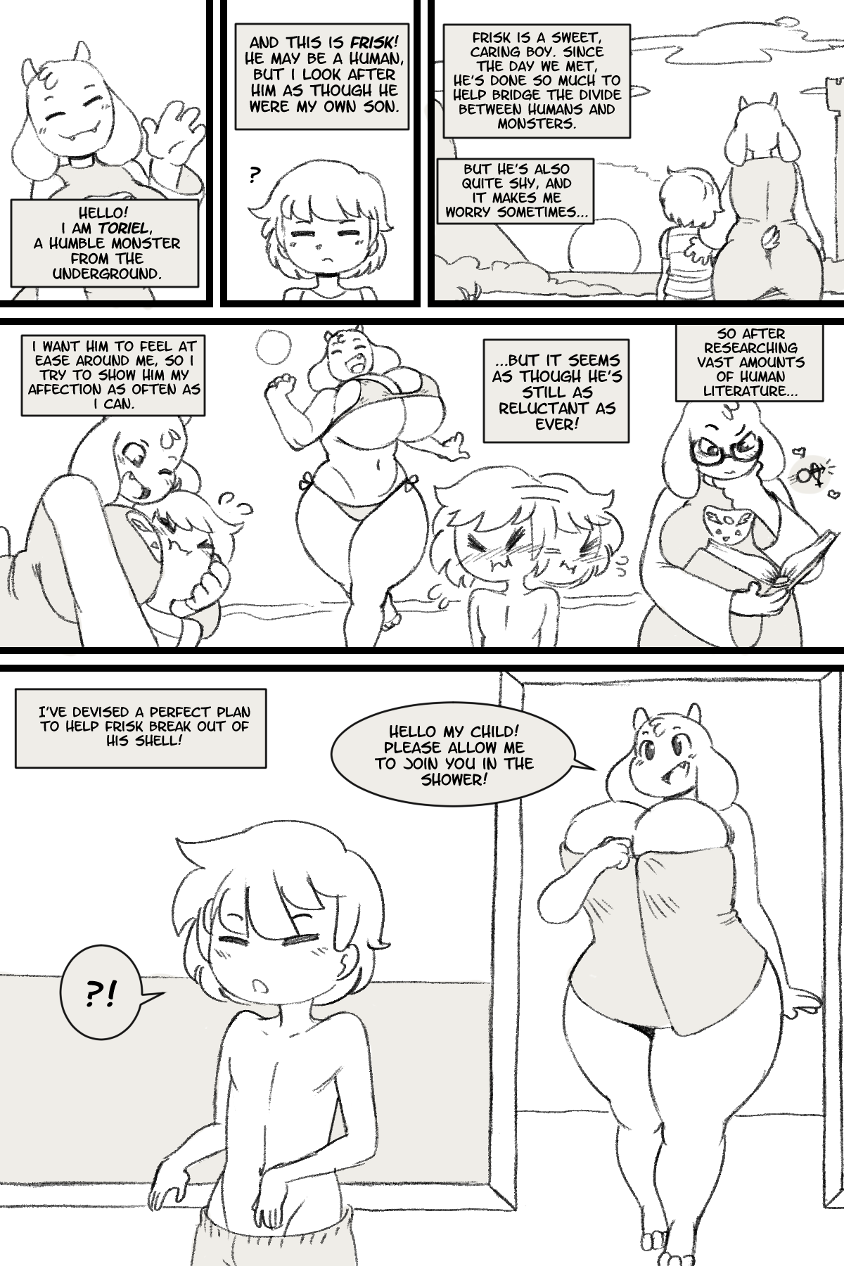 twistedvirgorivaliant: angstrom-nsfw:  August’s patreon comic- Toriel has some