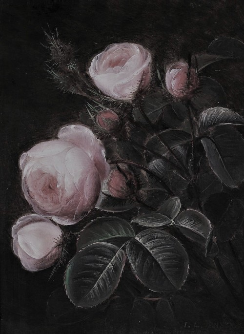 aegeane:Johan Laurentz Jensen, ‘Branches of pink roses’