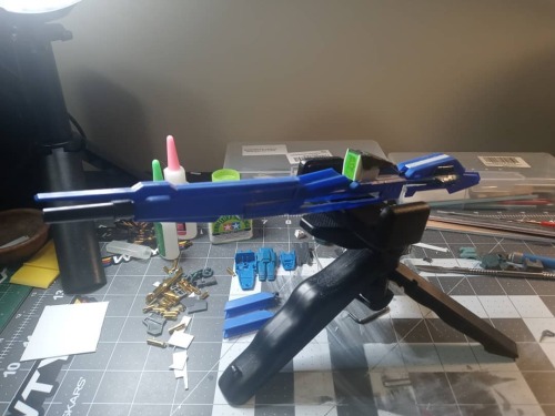 Perfect Grade GP01 Gundam WIP #10 - Progress Update on the custom Buster Rifle Attachment. . . . .