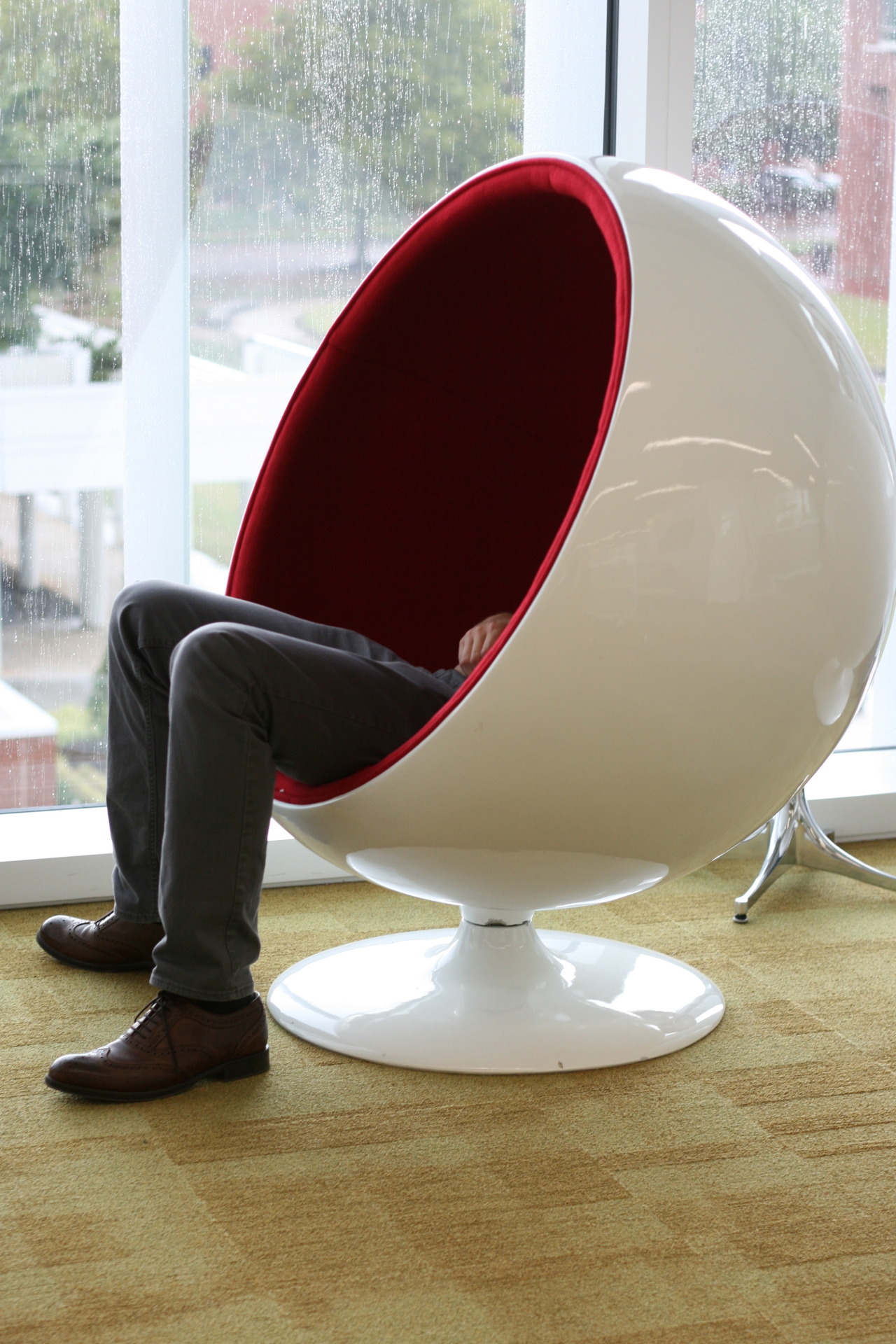 Modern and colourful chair with a built-in library (OFO Chair)