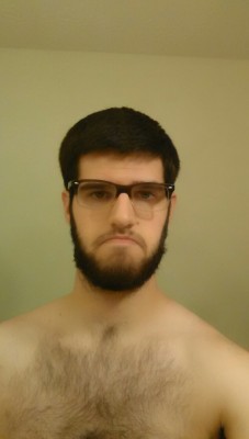 pointedahead: Beard and no beard. That ladies, is how you take ten years off your face.  