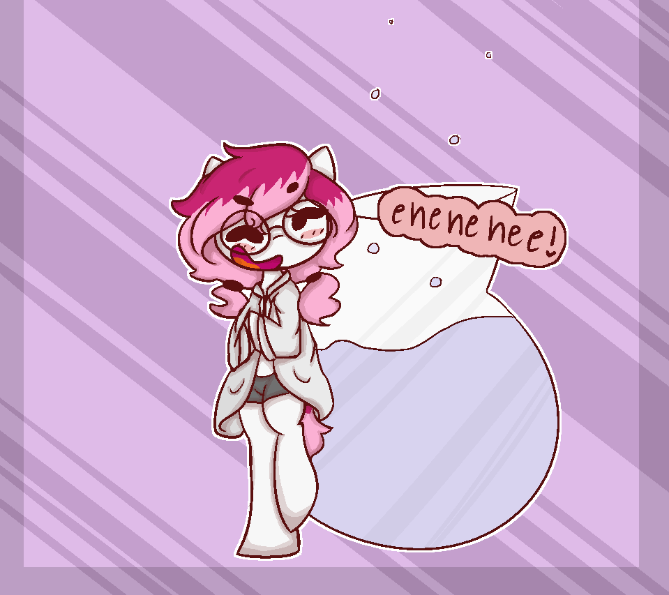 ask-randomdoodle:     kat-and-katty-answers asked you:    Doodle, the crazed scientist!