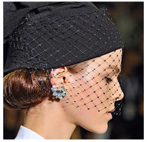 lovely–delight:  Jill Sander’s Spring 2012 Veil Beanie.    