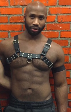 Black Muscle Ink Leather Kink