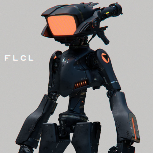 ArtStation - FLCL -canchi-, by shun endoMore robots here.