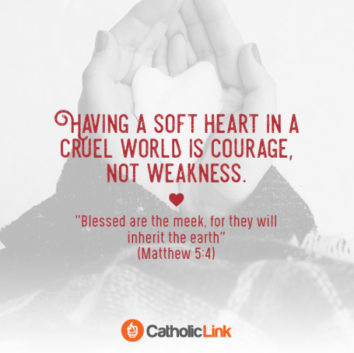 Having a soft heart is courageous