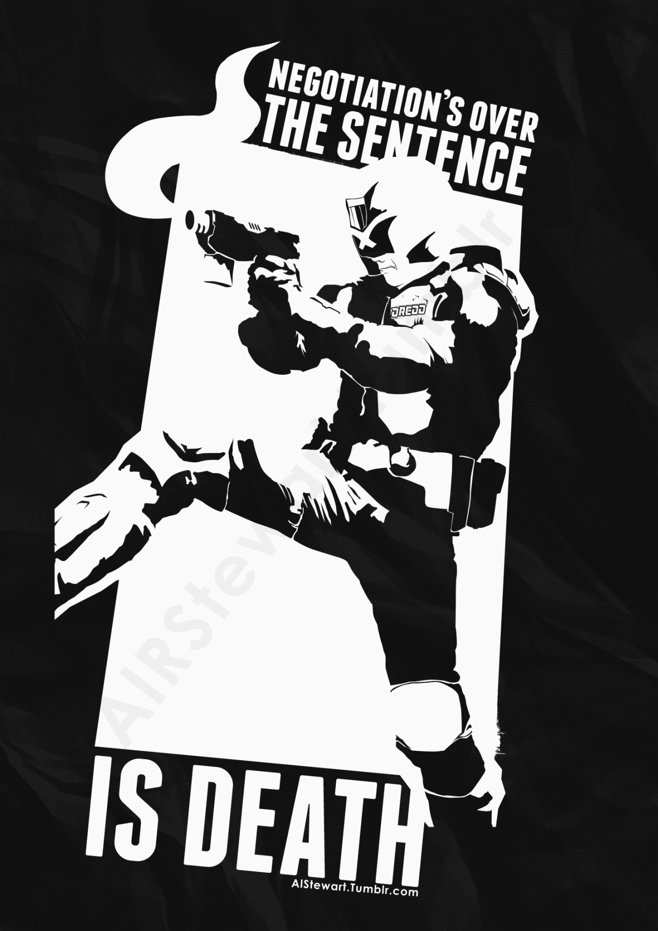 alrstewart:  My final Dredd poster. Follow me on Twitter!